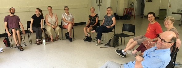 Le groupe en cercle
